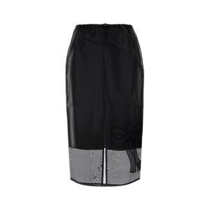 Cecilie Bahnsen Women Black Silk Blend Skirt